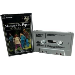 The Mamas & The Papas 20 Greatest Hits Vintage 1986 MFP Cassette Tape Folk Rock